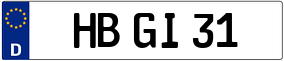 Trailer License Plate